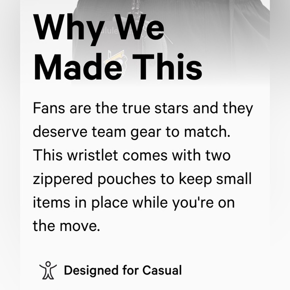 NWT PITTSBURGH PENGUINS DUAL POUCH WRISTLET Black/Solar Grey BLK/SOGY Lululemon - Picture 5 of 15